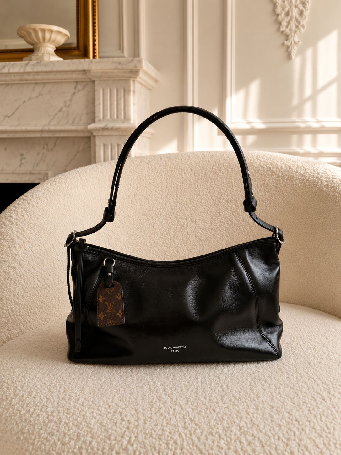 Louis Vuitton Caryall East West czarna torebka - obrazek 2