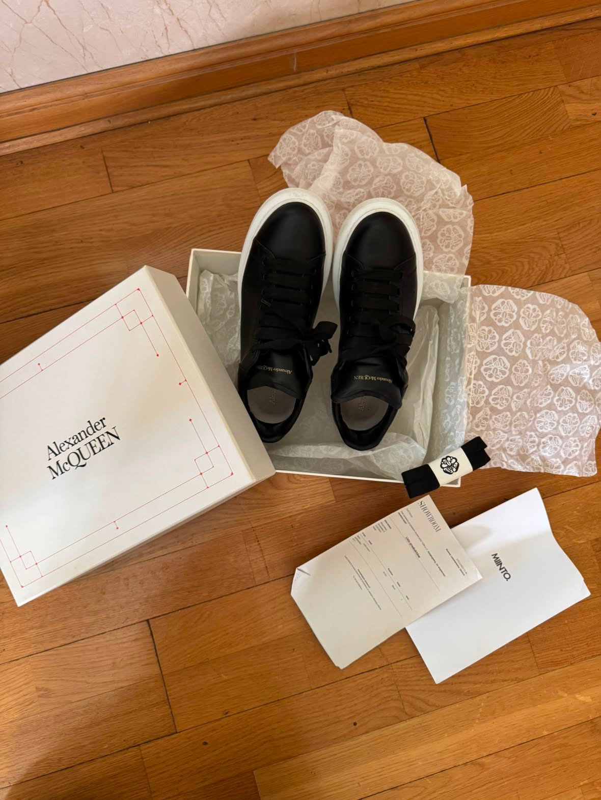 Alexander McQueen czarne sneakers 39 - obrazek 9