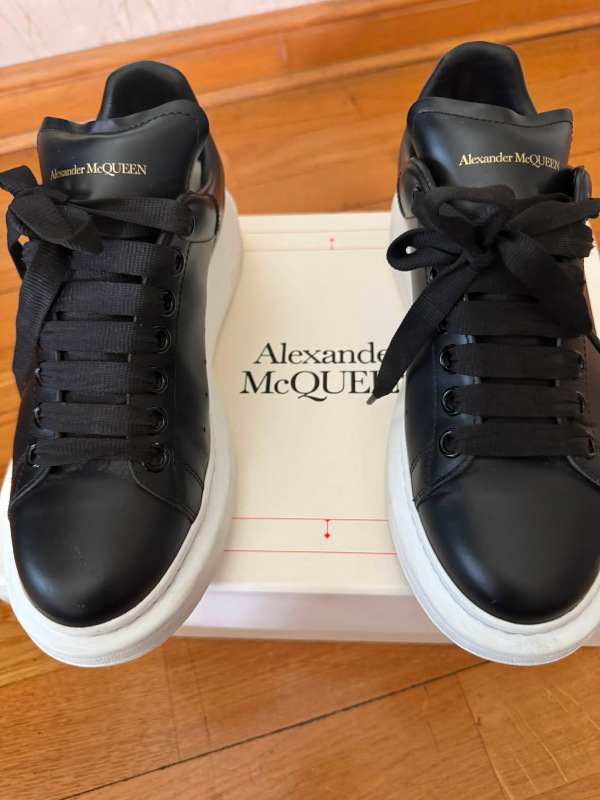 Alexander McQueen czarne sneakers 39 - obrazek 6