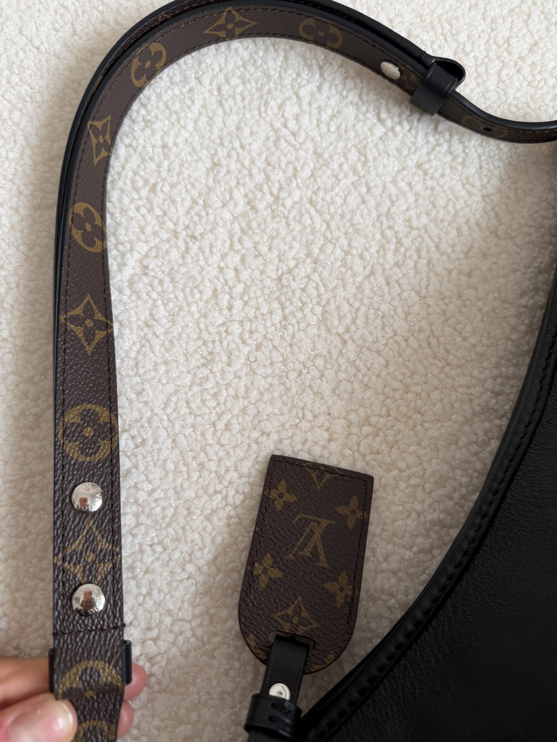 Louis Vuitton Caryall East West czarna torebka - obrazek 9