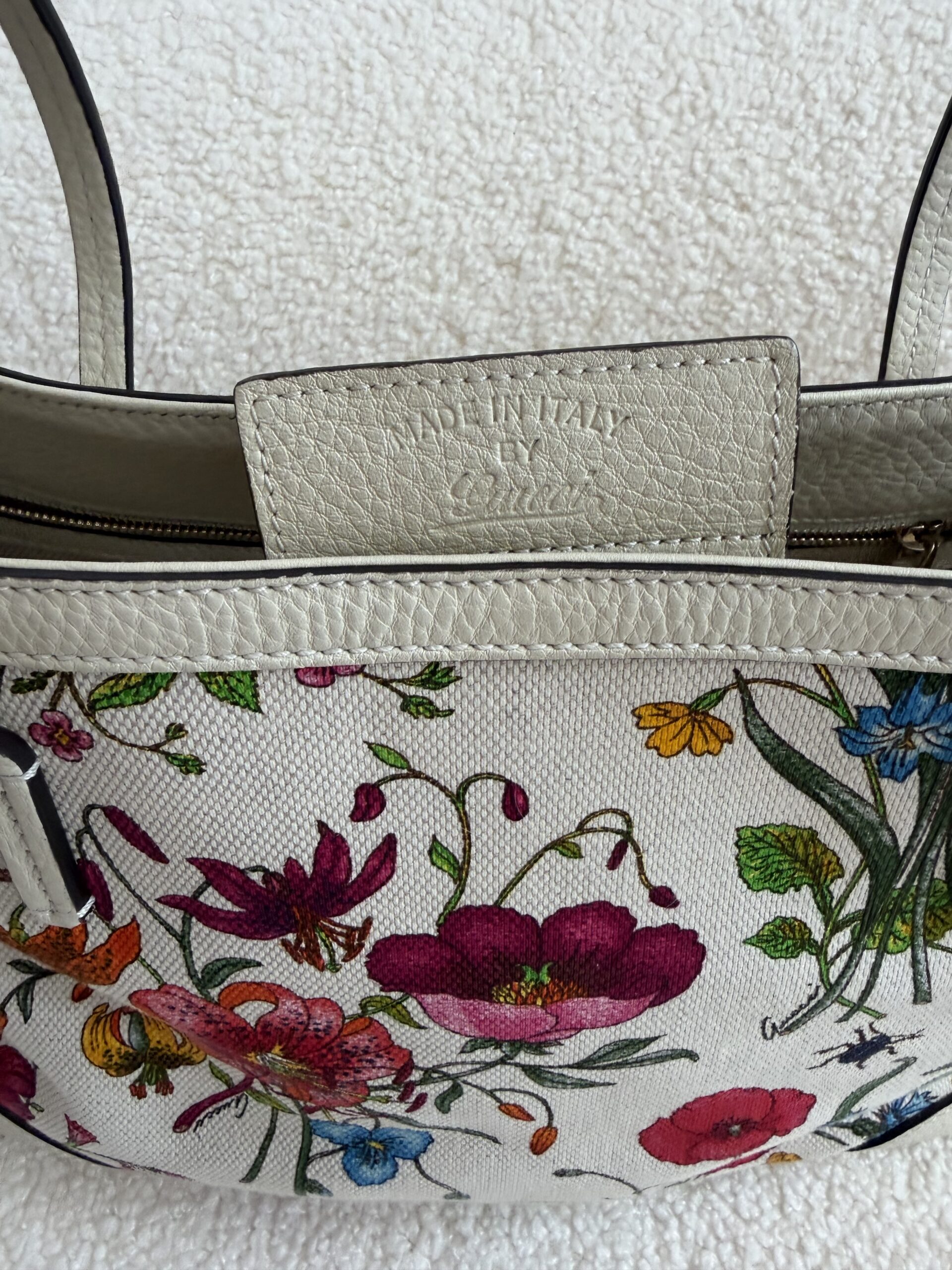 Gucci Botanical Floral tote torebka vintage - obrazek 3