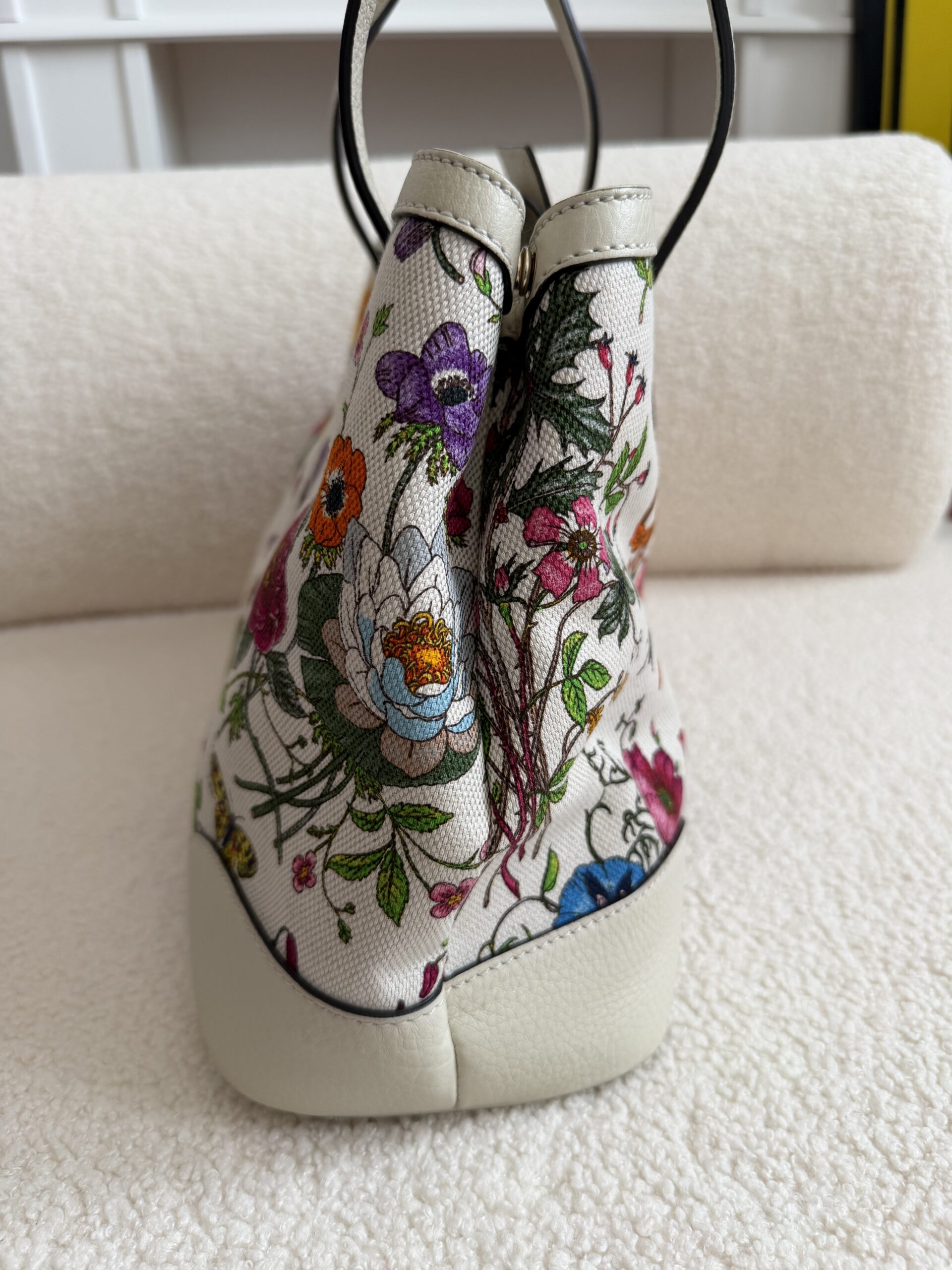 Gucci Botanical Floral tote torebka vintage - obrazek 5