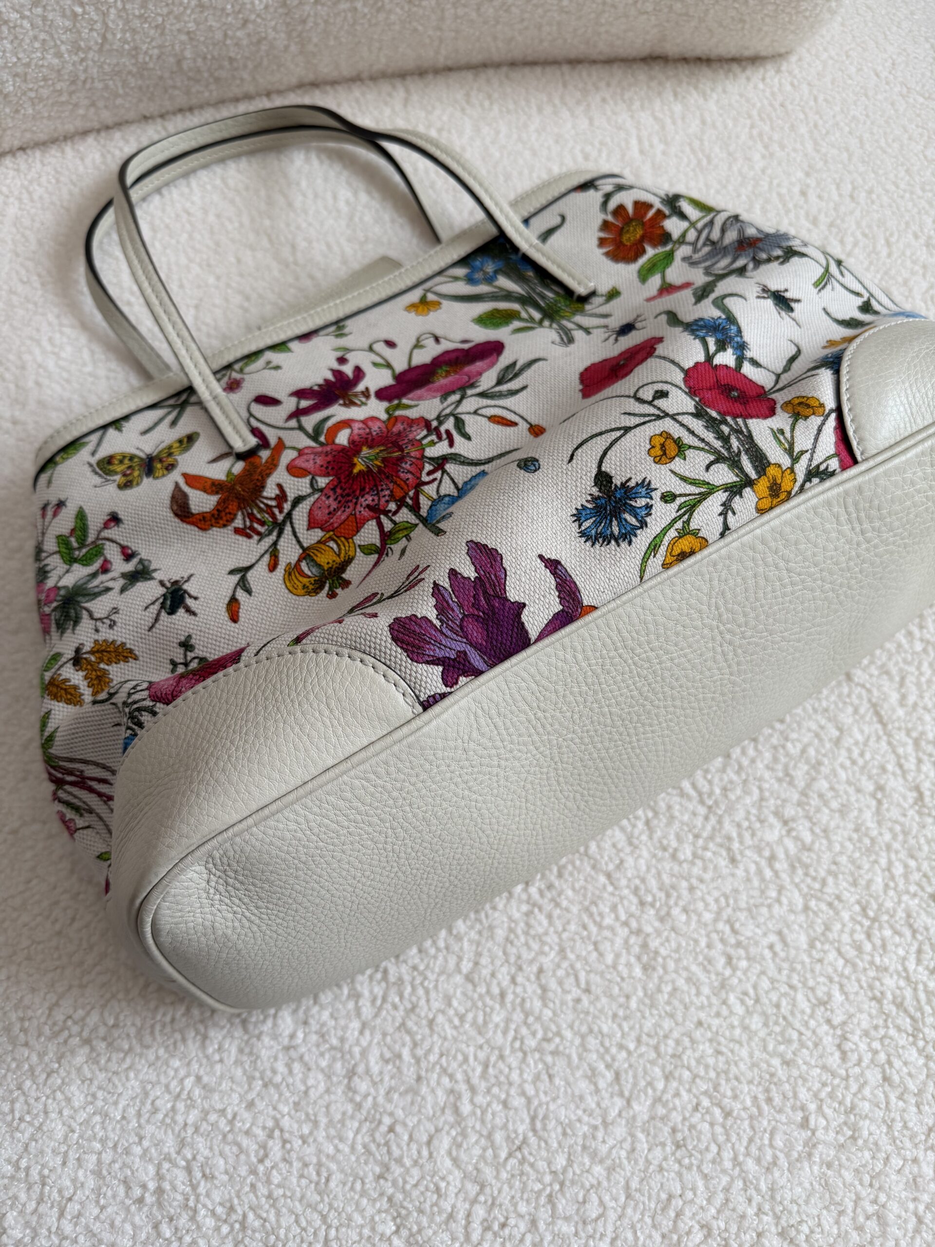 Gucci Botanical Floral tote torebka vintage - obrazek 2