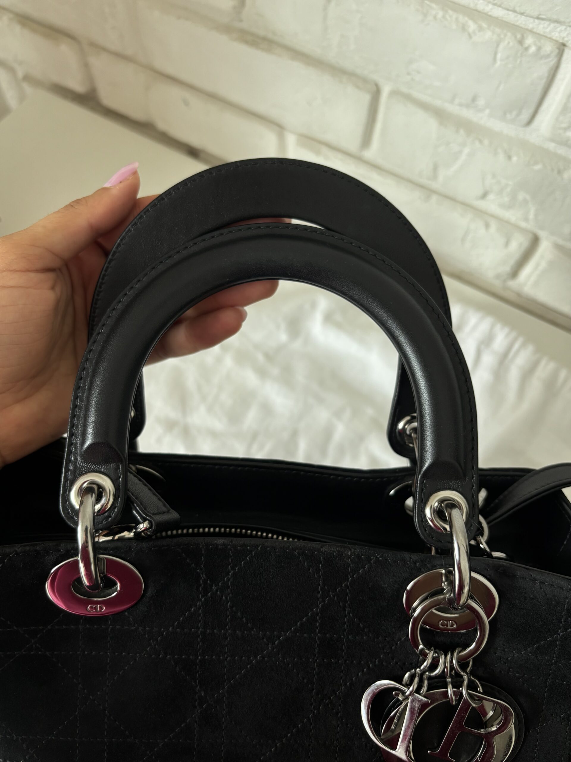Torebka lady dior medium z paskiem i workiem - obrazek 11