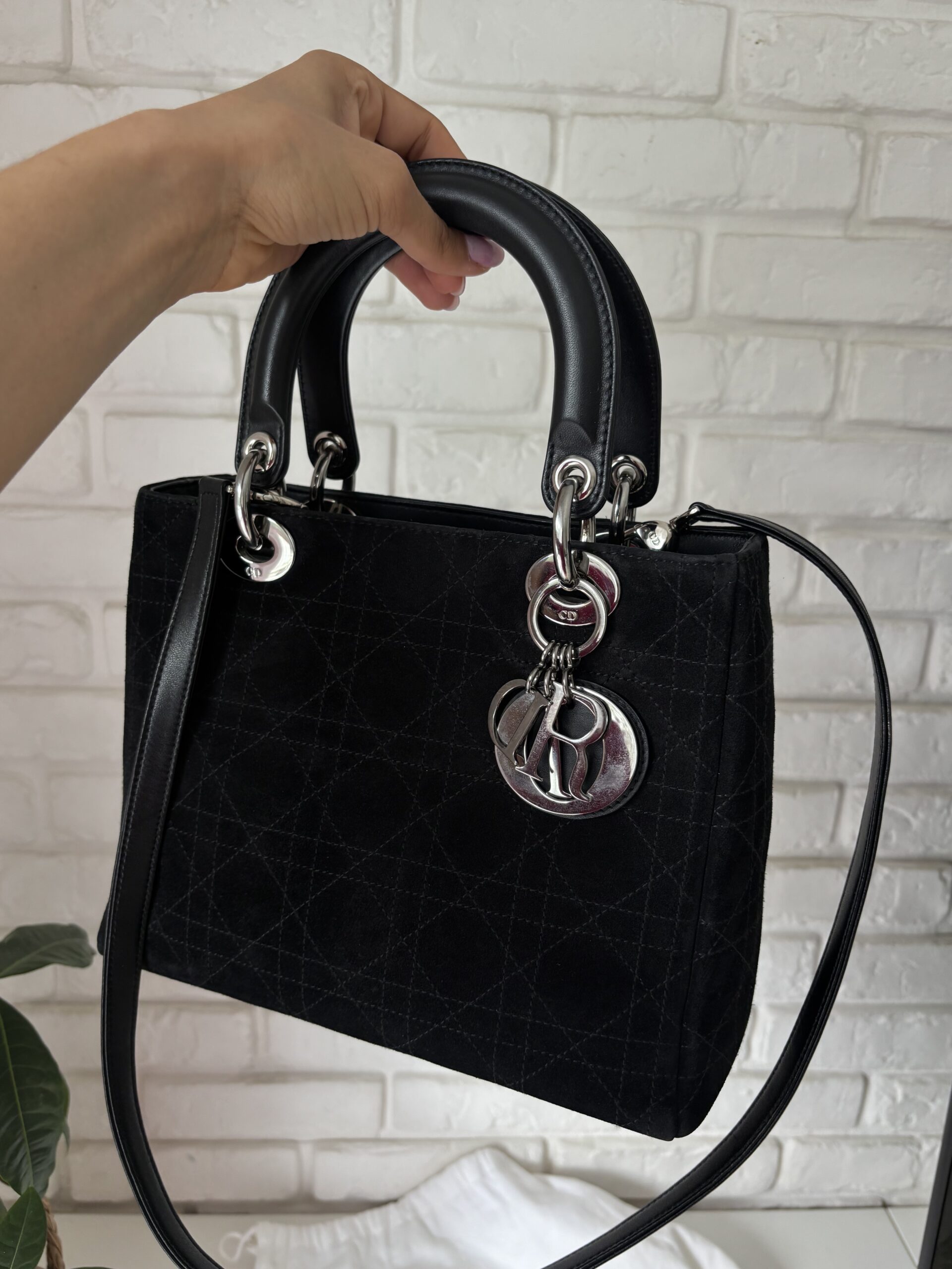 Torebka lady dior medium z paskiem i workiem