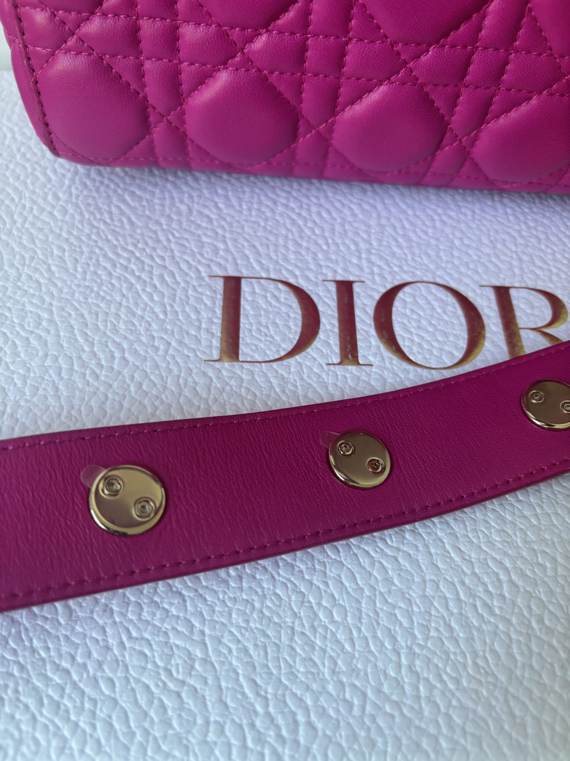Torebka dior lady dior small szeroki pasek z przypinkami - obrazek 8