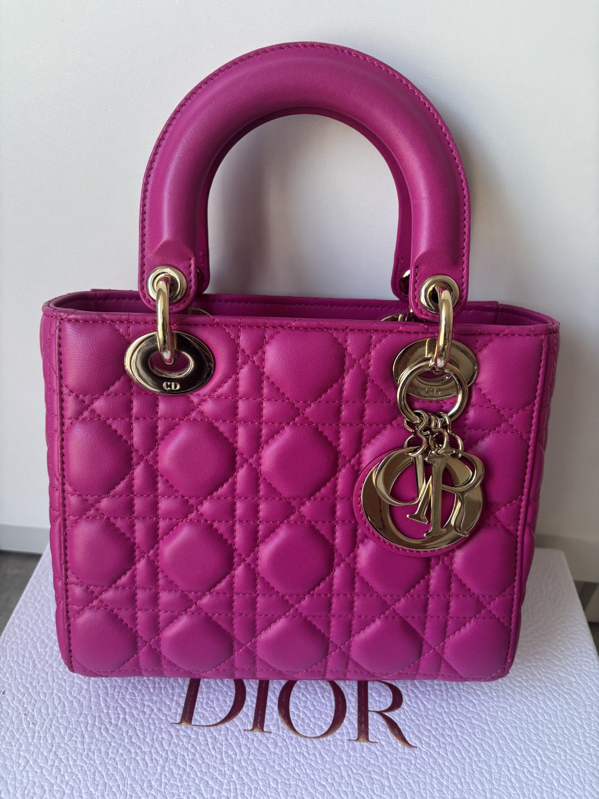 Torebka dior lady dior small szeroki pasek z przypinkami - obrazek 7