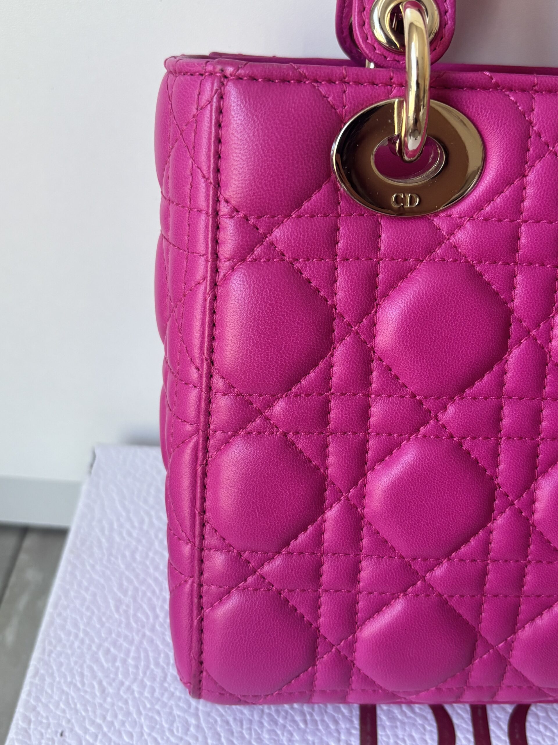 Torebka dior lady dior small szeroki pasek z przypinkami - obrazek 11