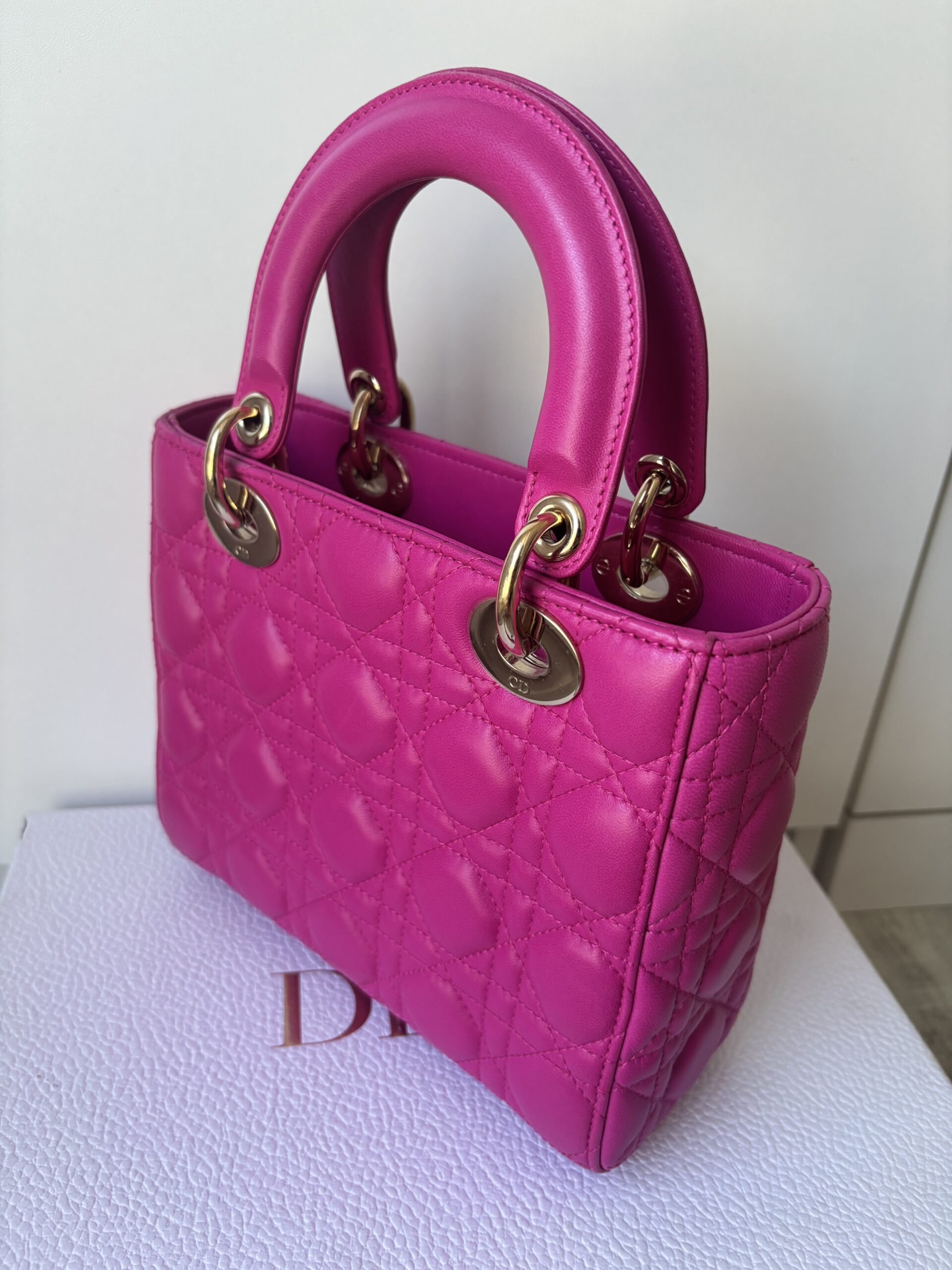 Torebka dior lady dior small szeroki pasek z przypinkami - obrazek 14