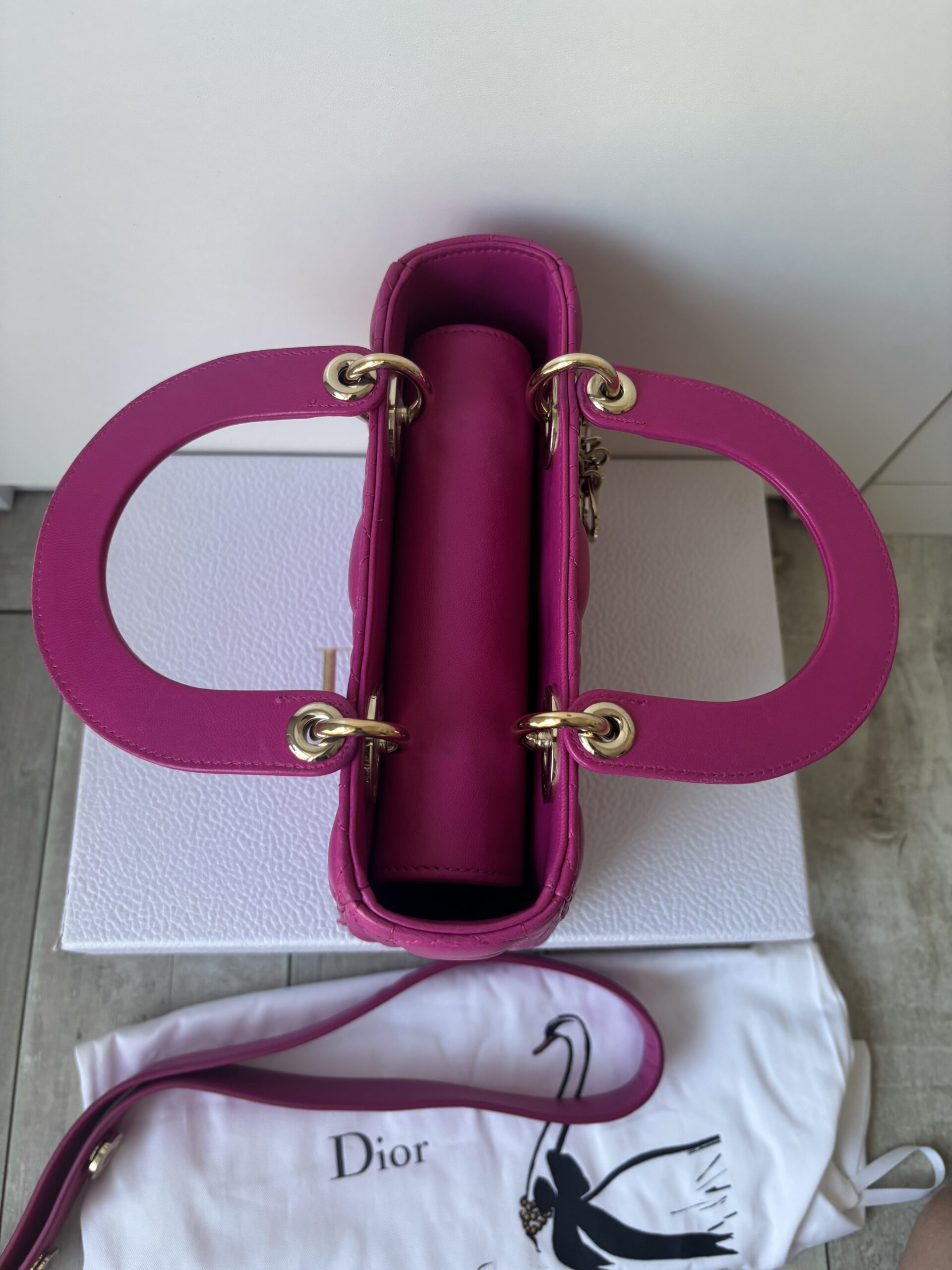 Torebka dior lady dior small szeroki pasek z przypinkami - obrazek 23