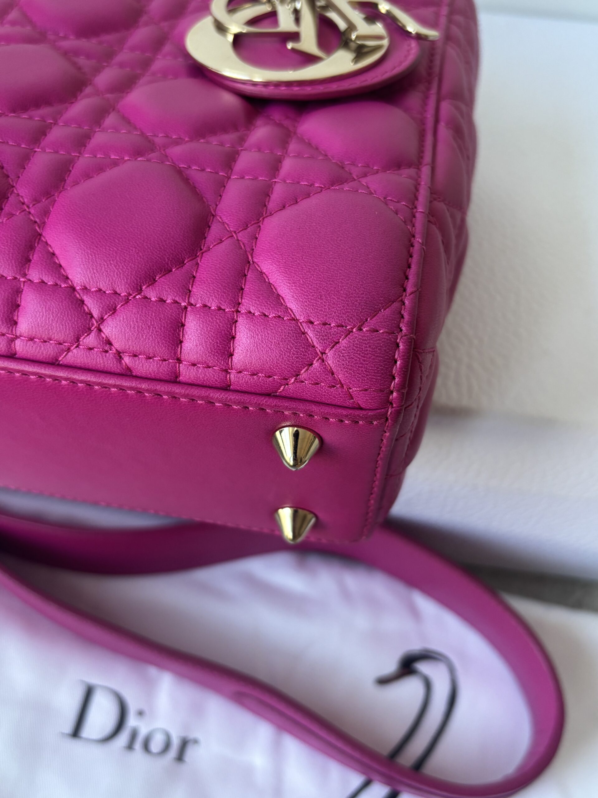 Torebka dior lady dior small szeroki pasek z przypinkami - obrazek 32