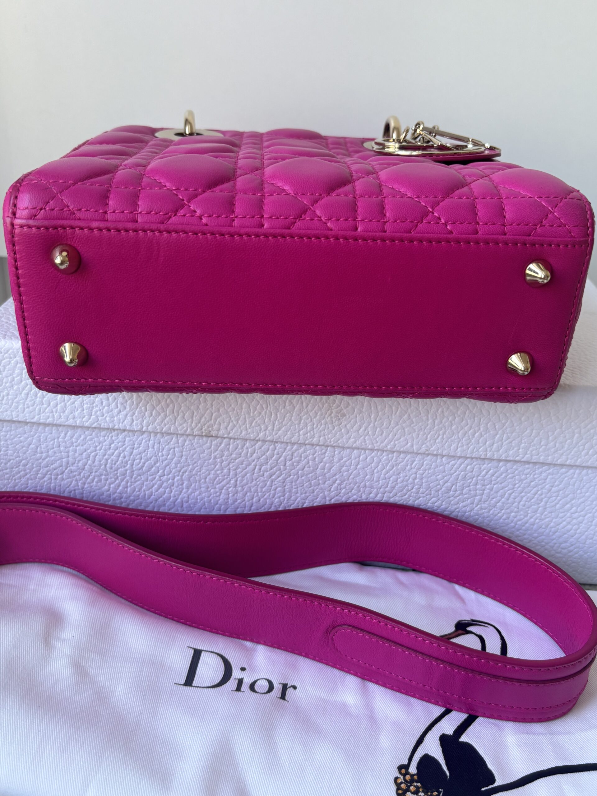 Torebka dior lady dior small szeroki pasek z przypinkami - obrazek 33