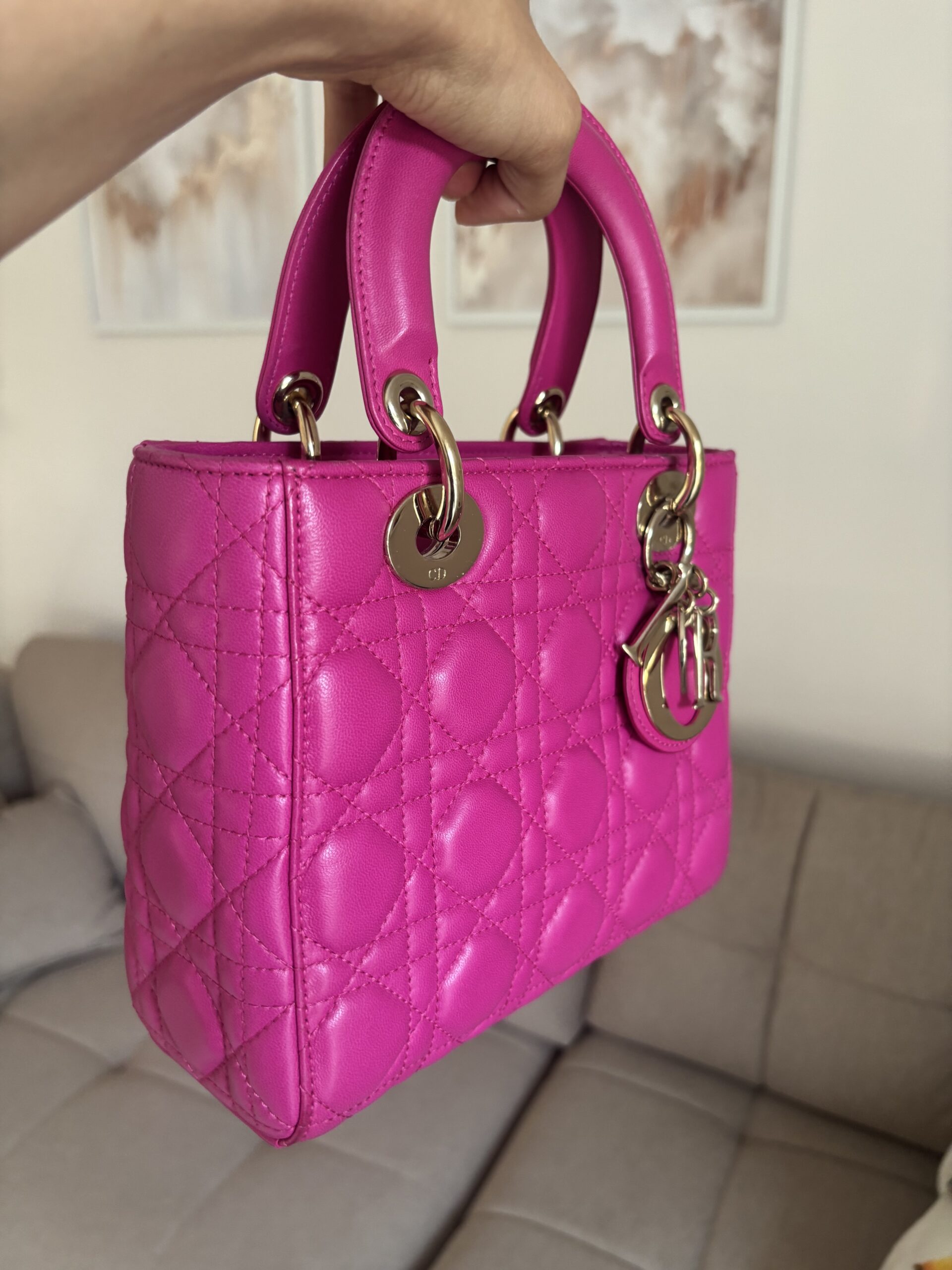 Torebka dior lady dior small szeroki pasek z przypinkami - obrazek 37