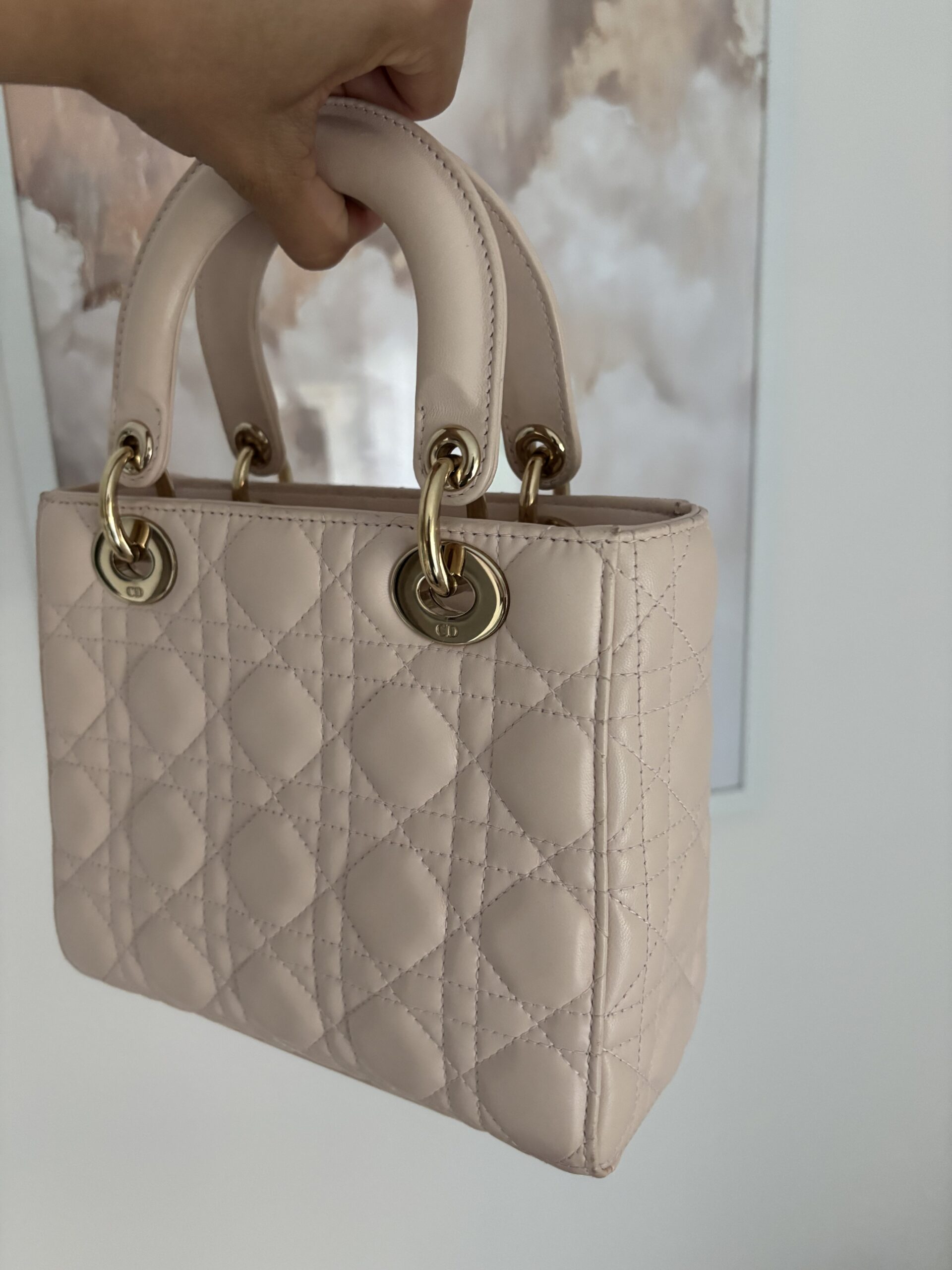 Torebka dior lady dior small szeroki pasek z przypinkami - obrazek 7
