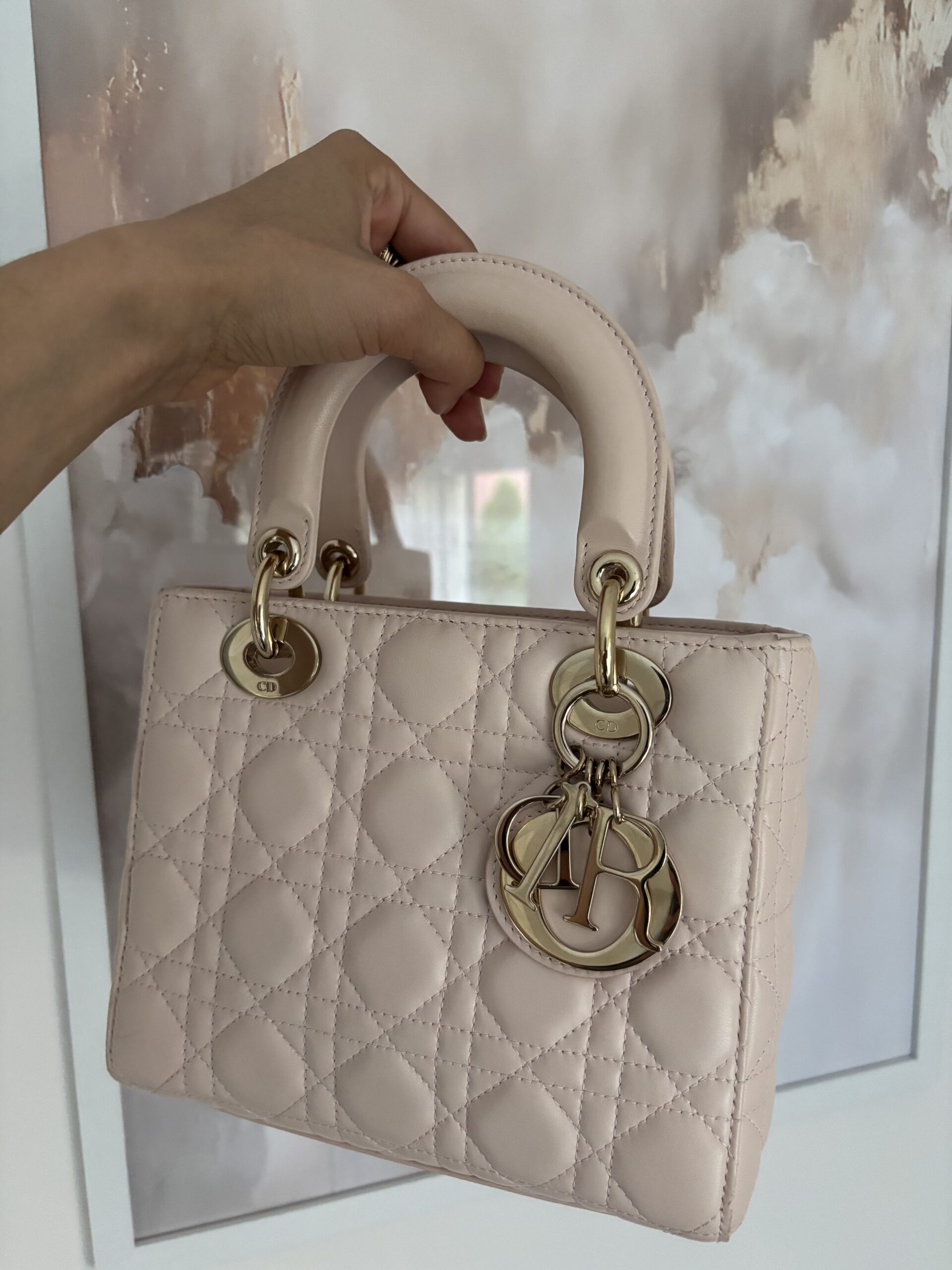 Torebka dior lady dior small szeroki pasek z przypinkami - obrazek 12