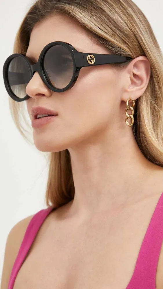 Gucci czarne okulary przeciwsłoneczne - obrazek 6