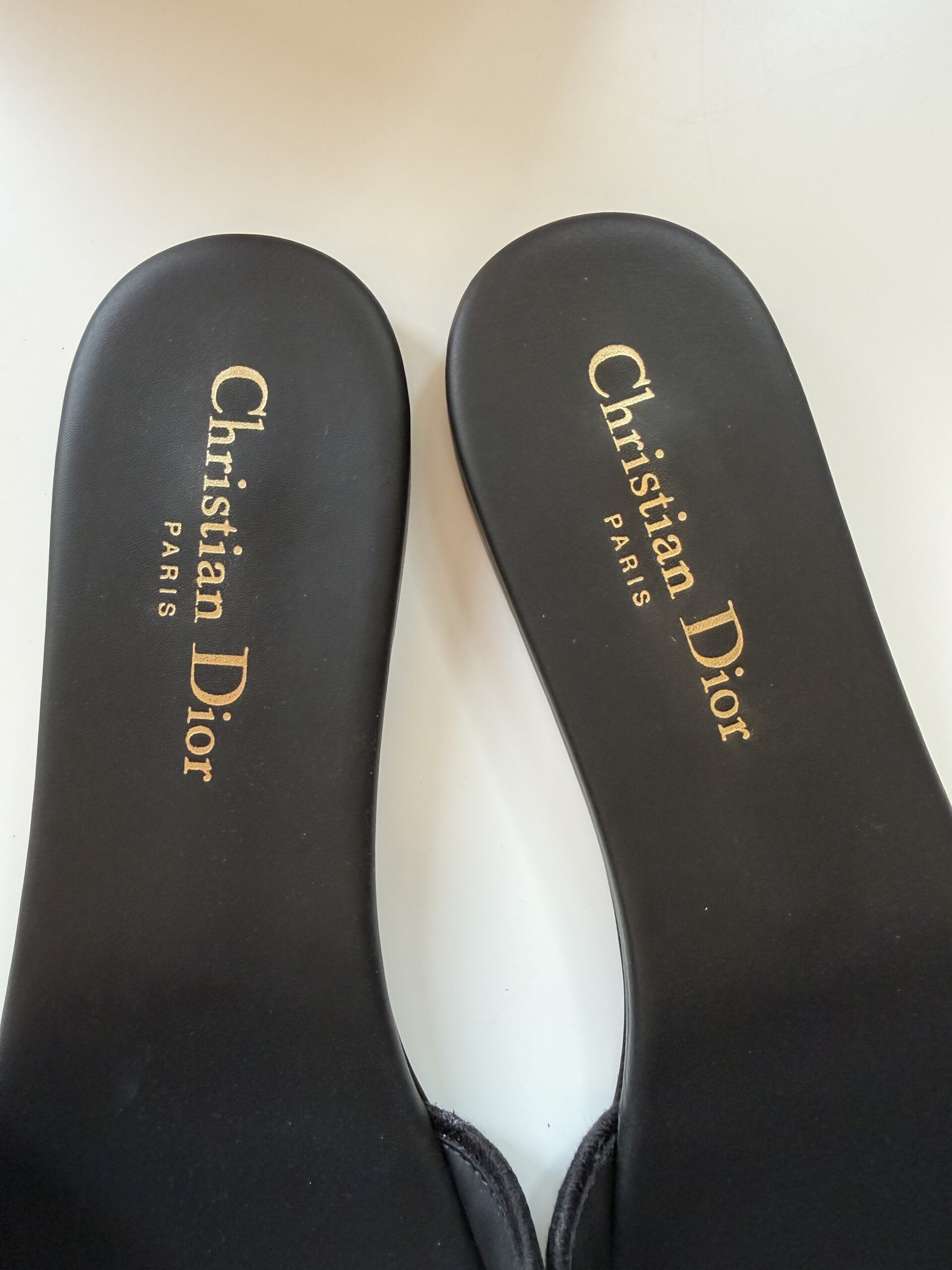 Dior klapki Dway Slide Embroidered Black 38 - obrazek 4