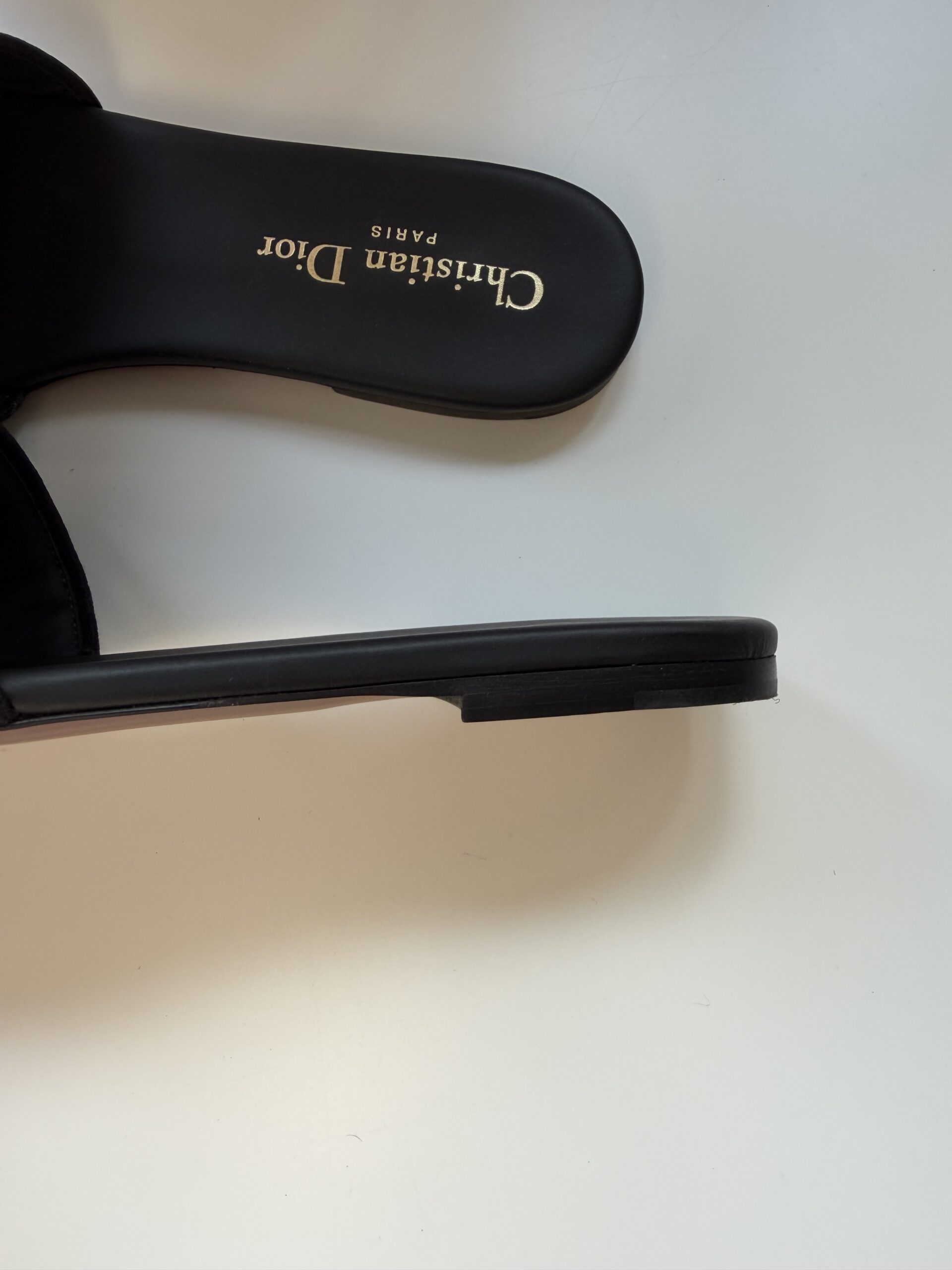 Dior klapki Dway Slide Embroidered Black 38 - obrazek 5