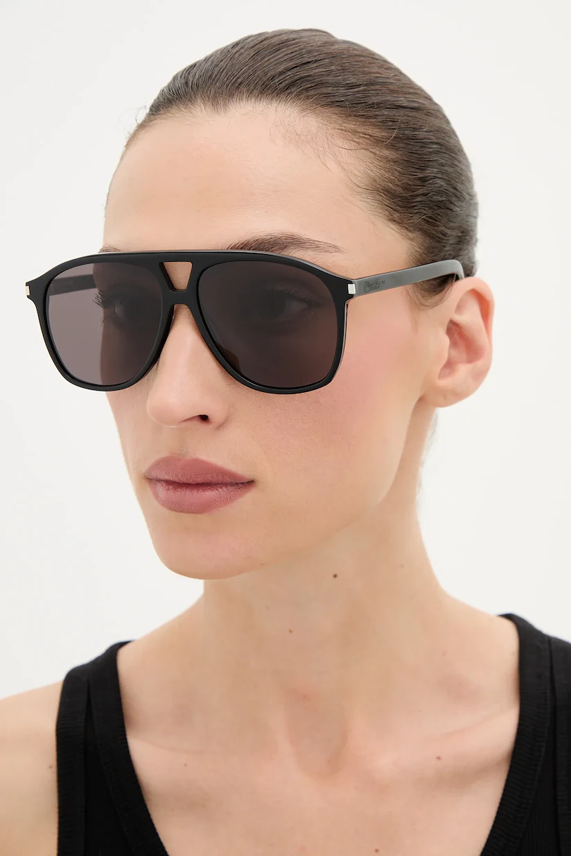 Saint Laurent Aviator brązowe okulary przeciwsłoneczne