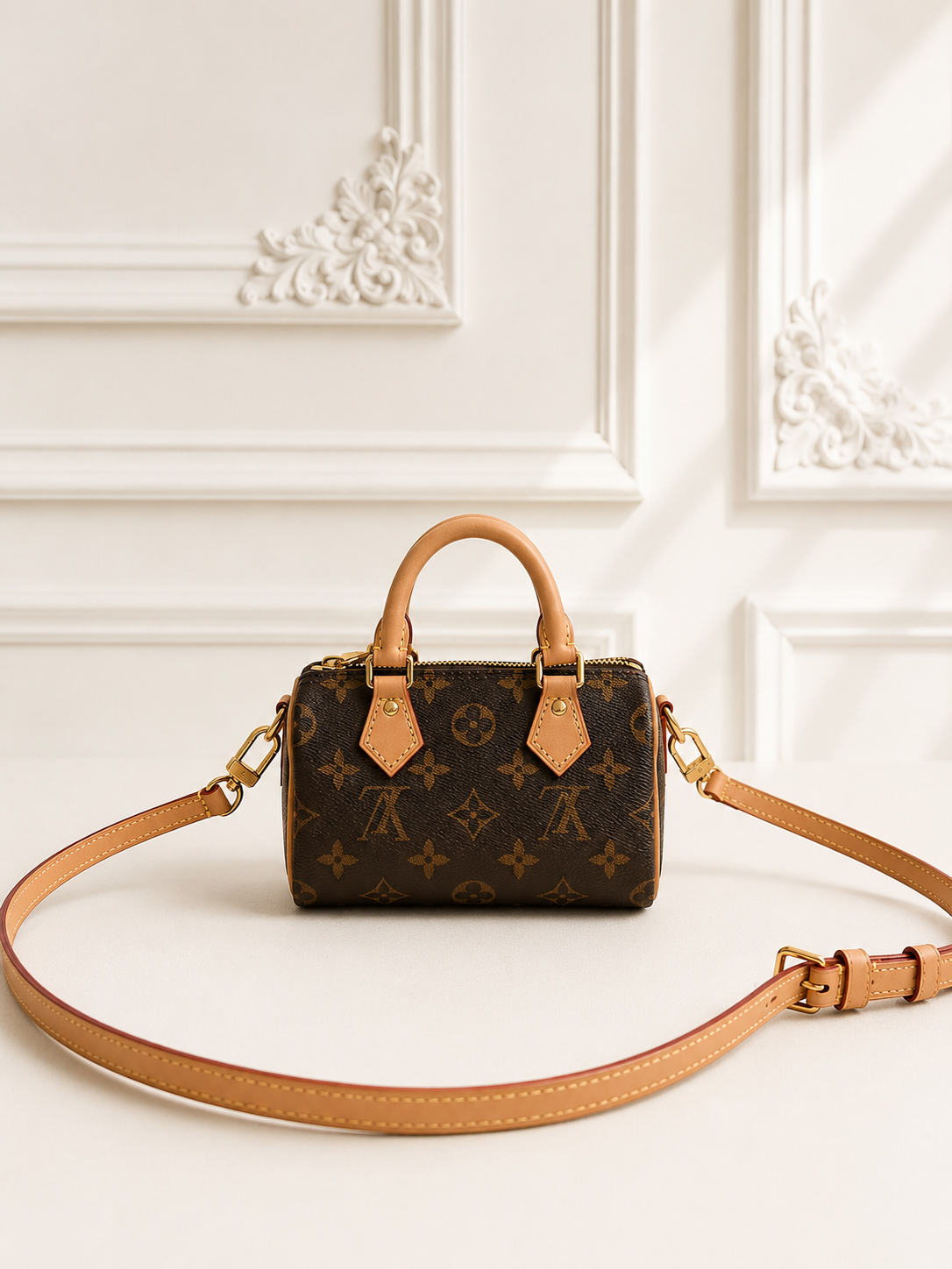 Louis Vuitton Nano speedy mała torebka nowa - obrazek 2