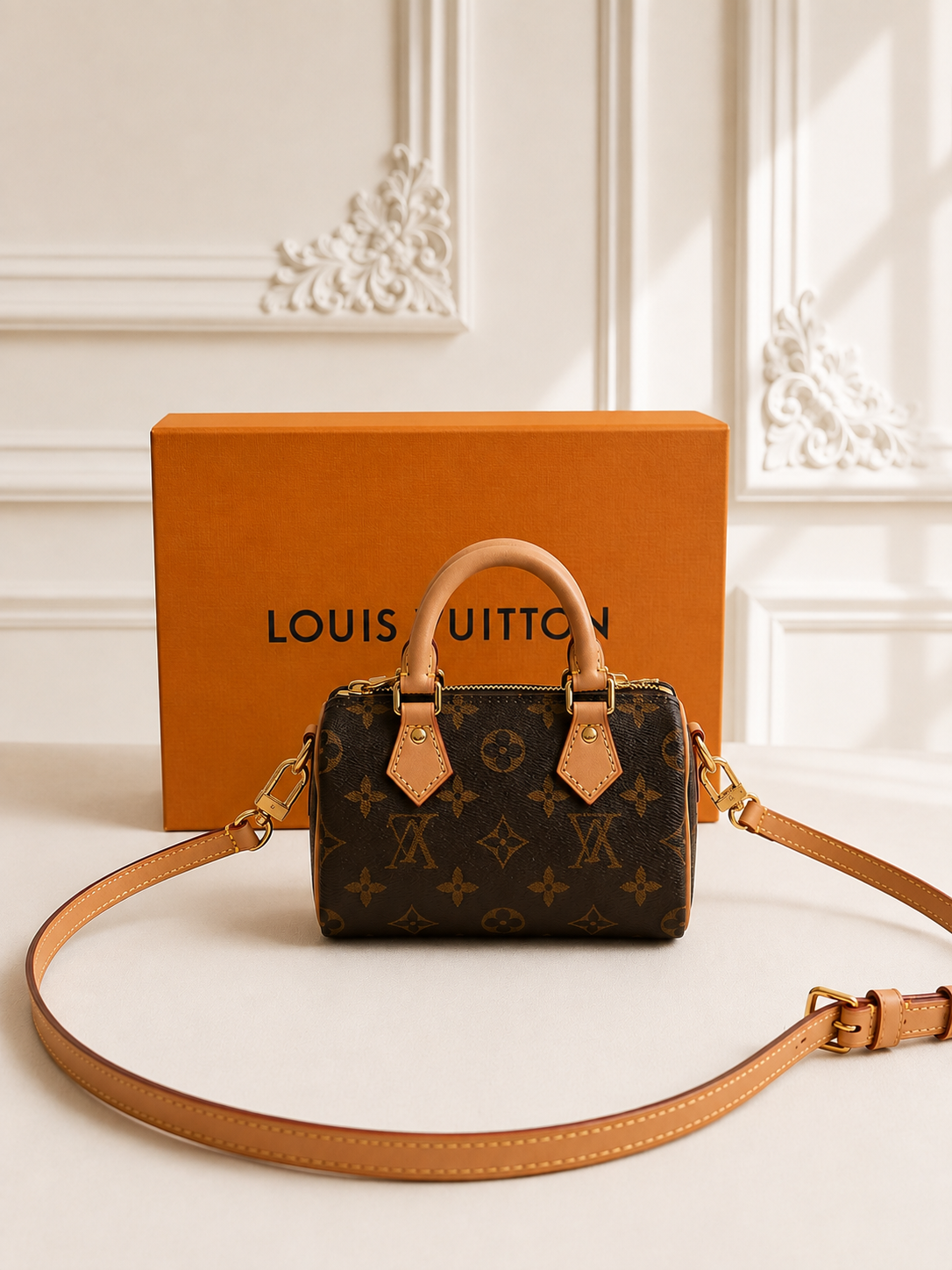 Louis Vuitton Nano speedy mała torebka nowa