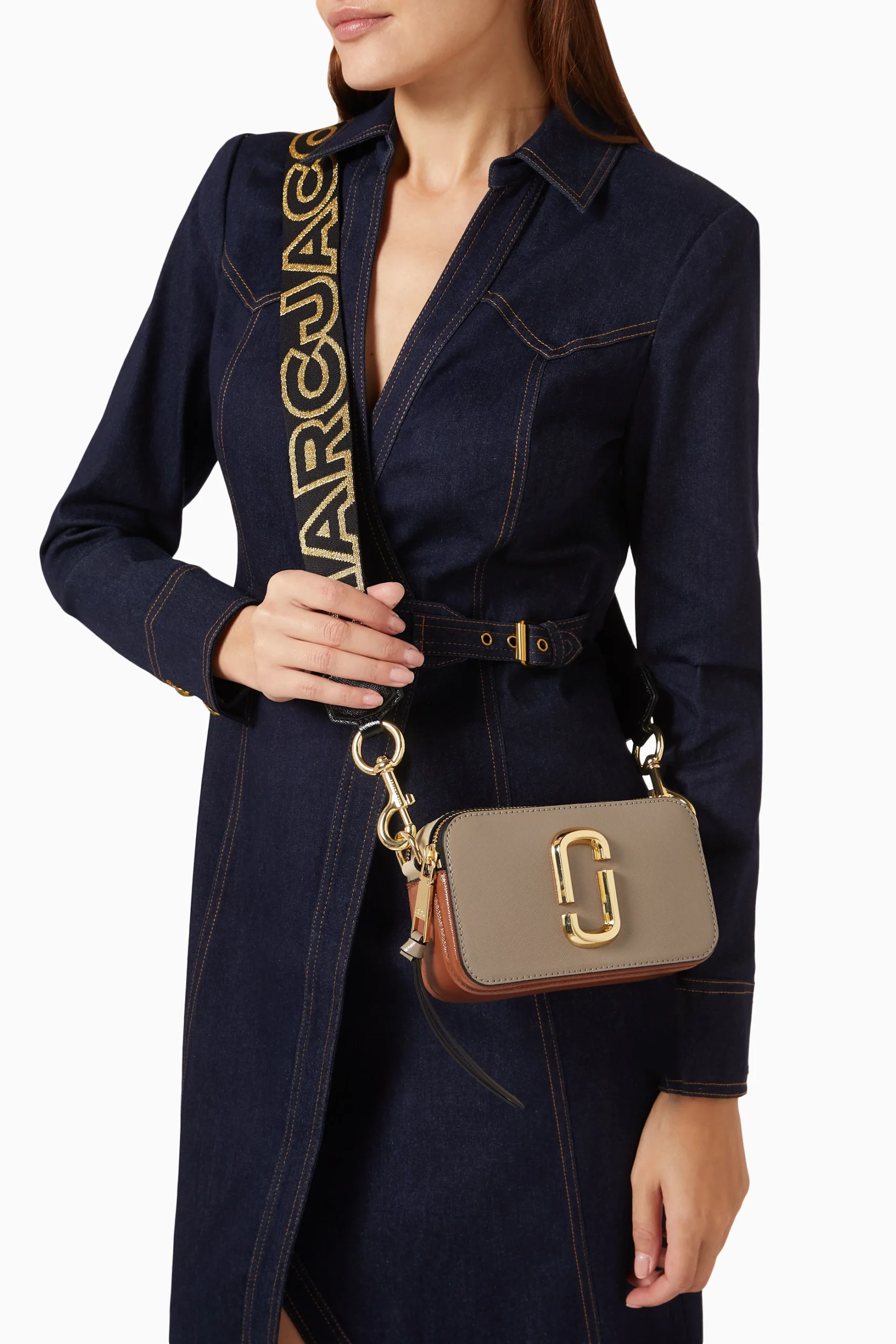 Marc Jacobs Snapshot Camera torebka na parcianym pasku - obrazek 8