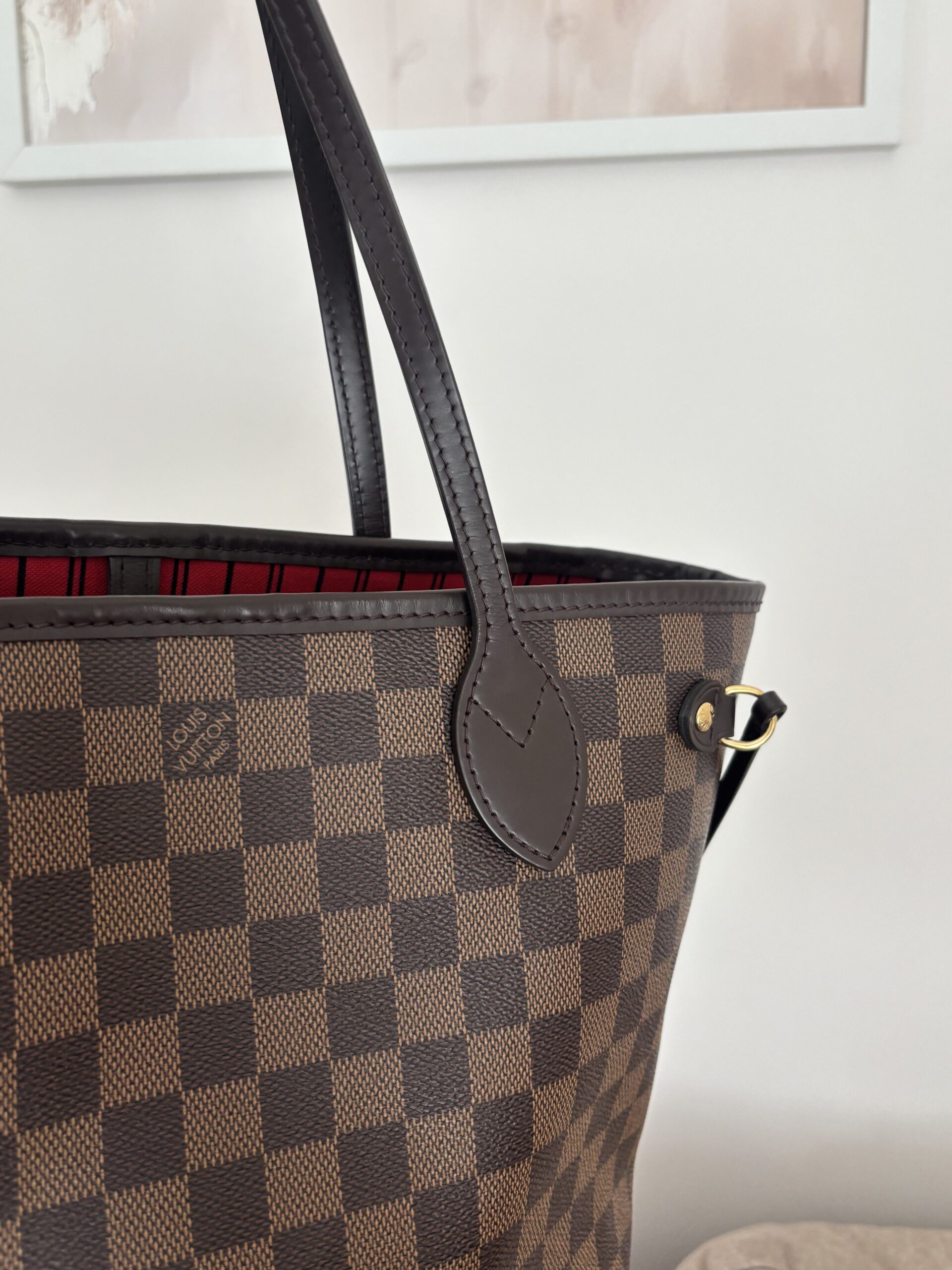Louis vuitton Neverfull pm damier ebene - obrazek 9