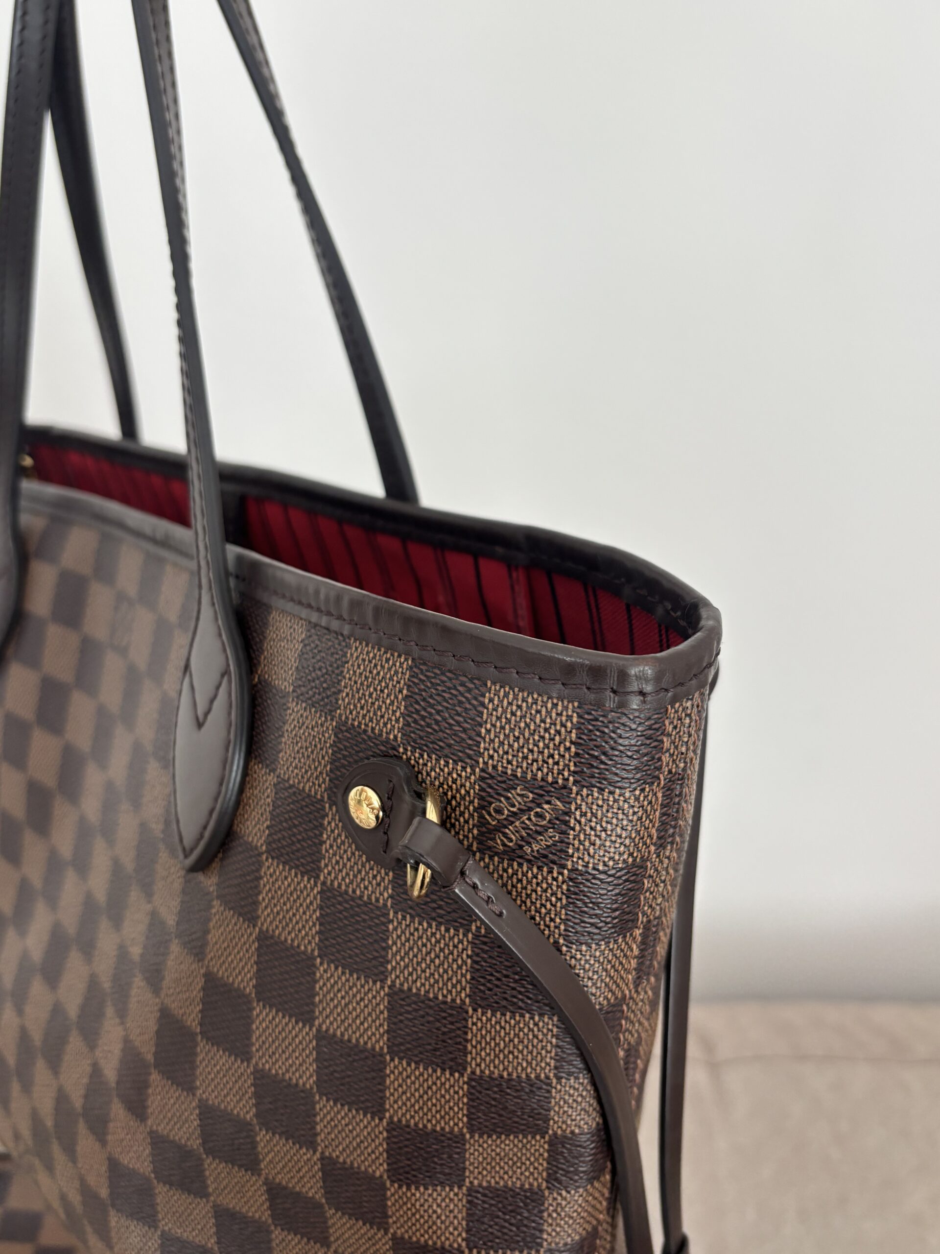 Louis vuitton Neverfull pm damier ebene - obrazek 7